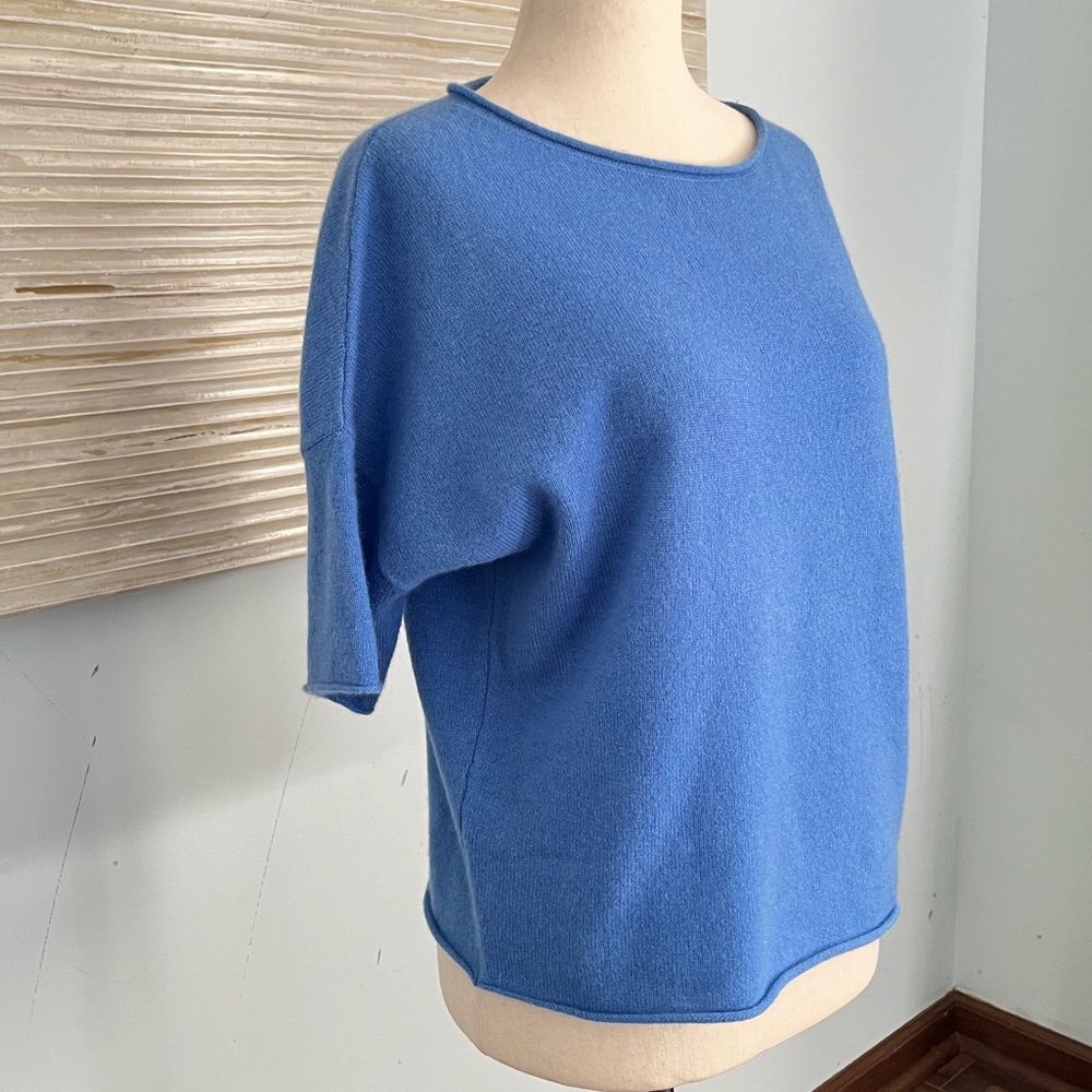 360 cashmere 100% cashmere short sleeves sweater - Picture 7 of 11